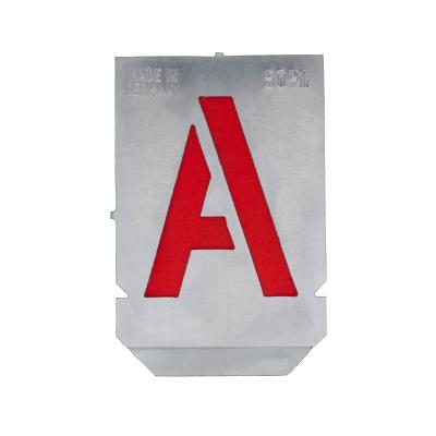 Stencil sæt med bogstaver A-Z+& med 50 mm tegnhøjde (27 dele)